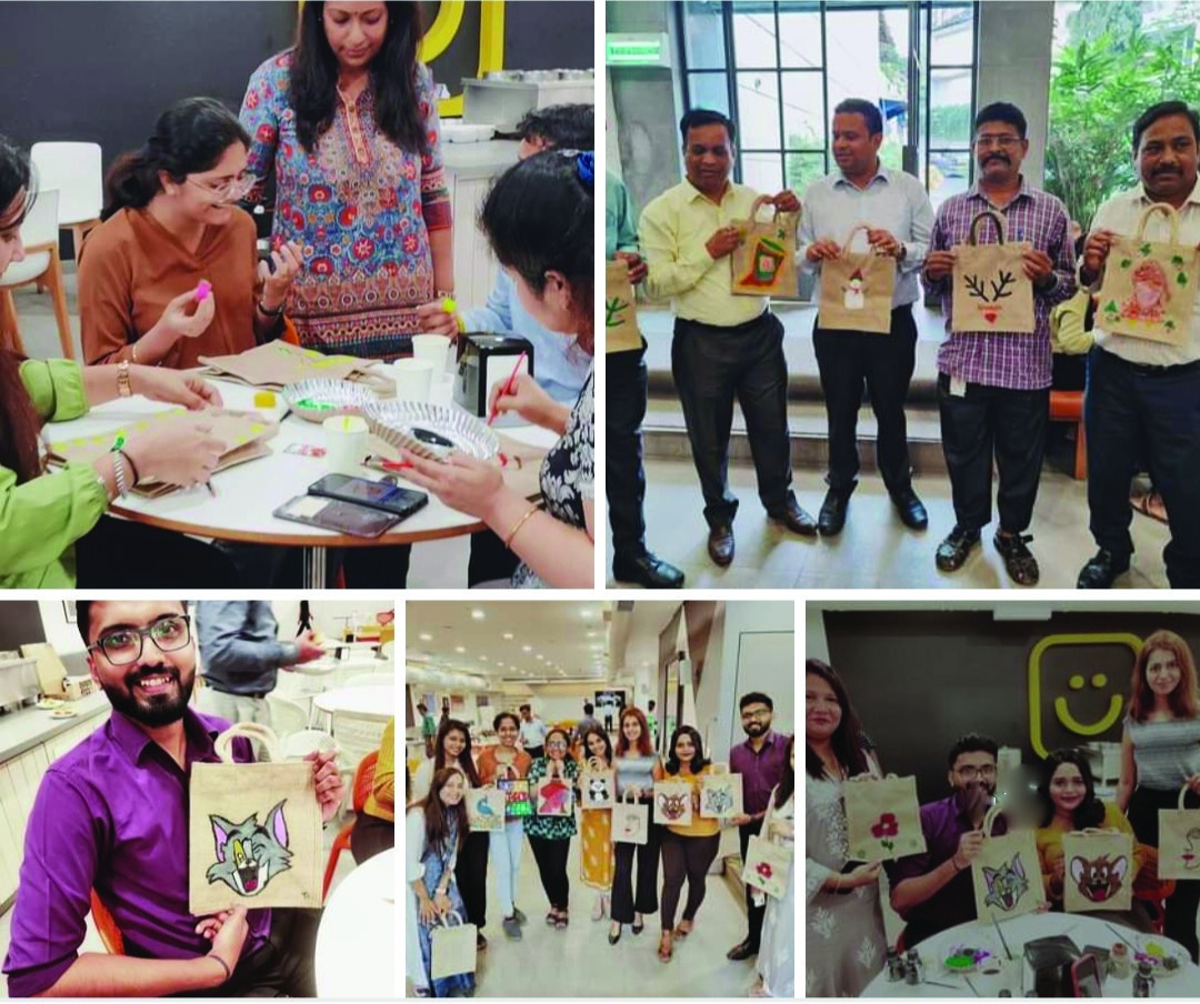 Jute Bag Painting & Art Work - CEAT Tyres